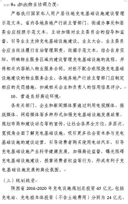 陜西省發(fā)布充電基礎(chǔ)設(shè)施規(guī)劃 2020年計(jì)劃建樁超過9.44萬